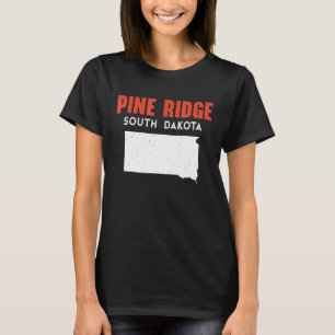 Camiseta Pine Ridge South Dakota EUA State America Viagem S