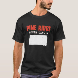 Camiseta Pine Ridge South Dakota EUA State America Viagem S