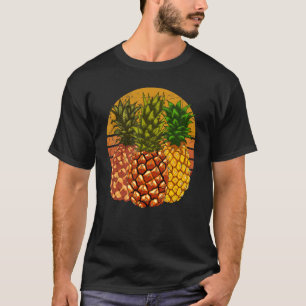 Camiseta Pineanases Retro Pineanases Frutas Exóticas Pintad
