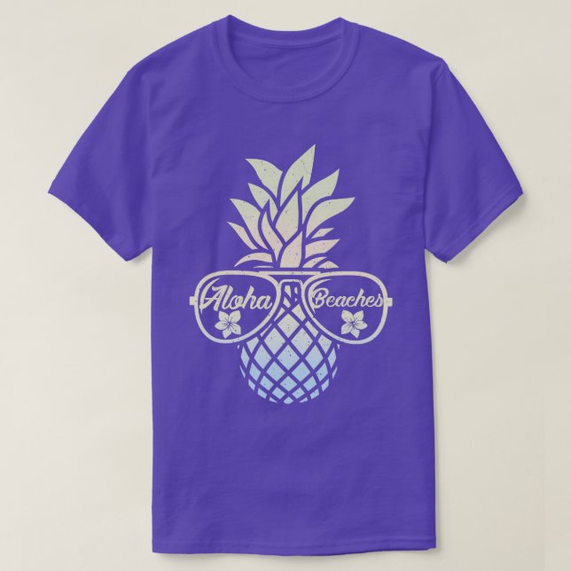 Camiseta Pineapple Aloha Beaches Havaí Verão (1) (Frente do Design)
