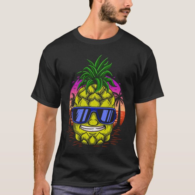 Camiseta Pineapple Aloha Honolulu Tropical (Frente)
