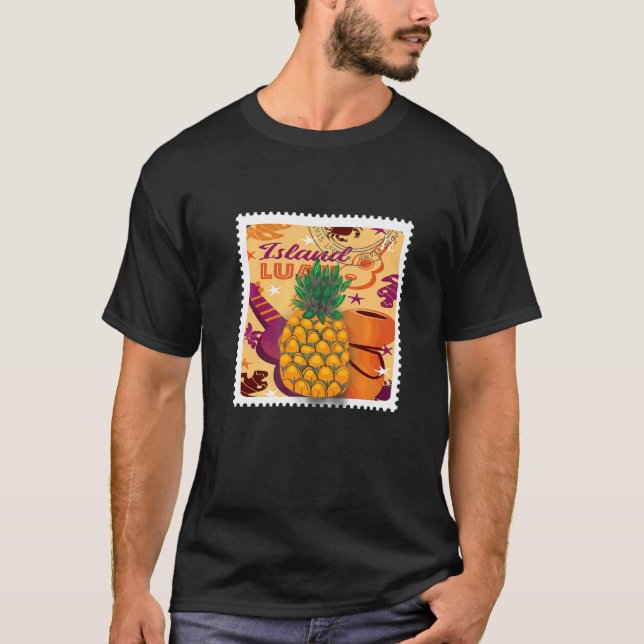 Camiseta Pineapple Aloha Honolulu Tropical (Frente)
