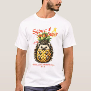 CAMISETA PINEAPPLE DE CHAVE DE ESPINHA E DOCE