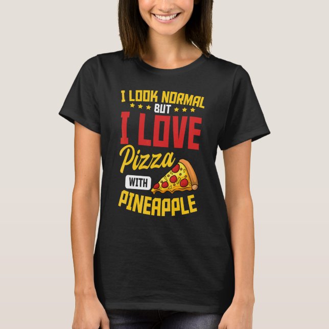 Camiseta Pineapple Pizza Havaiana Comida Snack (Frente)