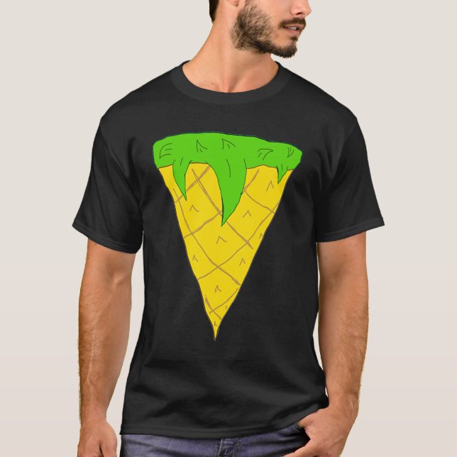 Camiseta Pineapple Pizza  Hipster Fun Kids Boy Girl Teen (Frente)