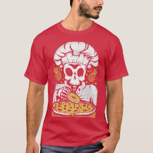 Camiseta Pineapple Pizza Lover Funny Skeleton Chef Pineapp