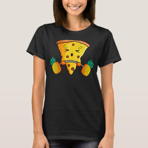 Camiseta Pineapple Pizza Malhação Levantando Barbell Hawaii