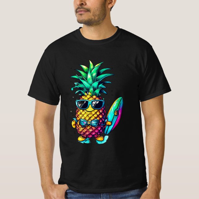 CAMISETA PINEAPPLE THE FRUIT OF FUN AND RELAXATION (Frente)