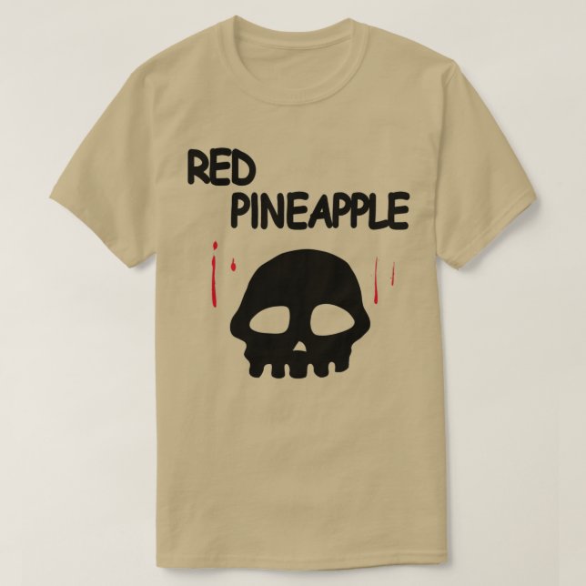 CAMISETA PINEAPPLE VERMELHO  (Frente do Design)