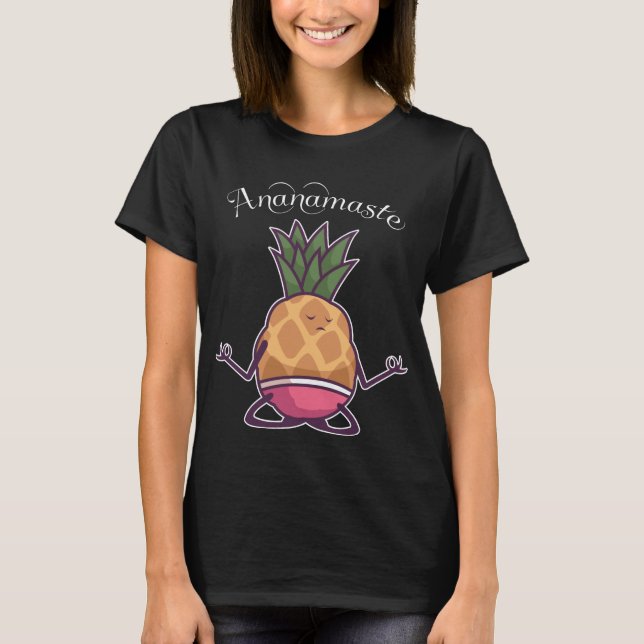 Camiseta pineapple yoga namaste workout (Frente)