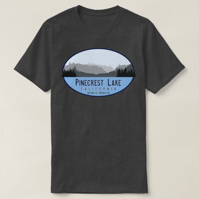 Camiseta Pinecrest Lake California (Frente do Design)