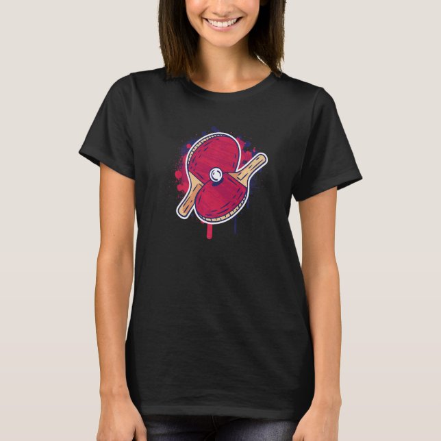 Camiseta Ping Ping Paddle Outfit Ping Ping Ping Mesa Tênis  (Frente)