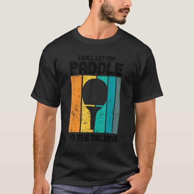 Camiseta Ping Ping Ping de mesa da Tênis (Frente)