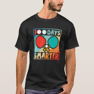 Camiseta Ping Pong 100 Dias Mais Inteligente Feliz 100.º Di