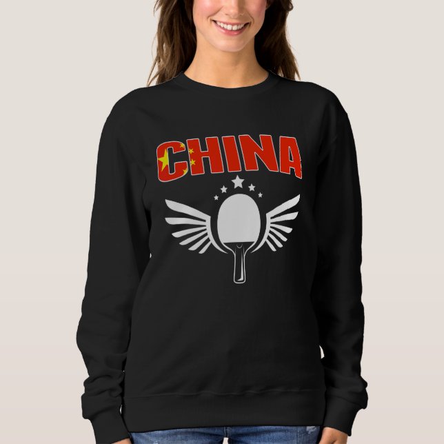 Camiseta Ping Pong China   Equipe de Tênis de Mesa Chinês S (Frente)