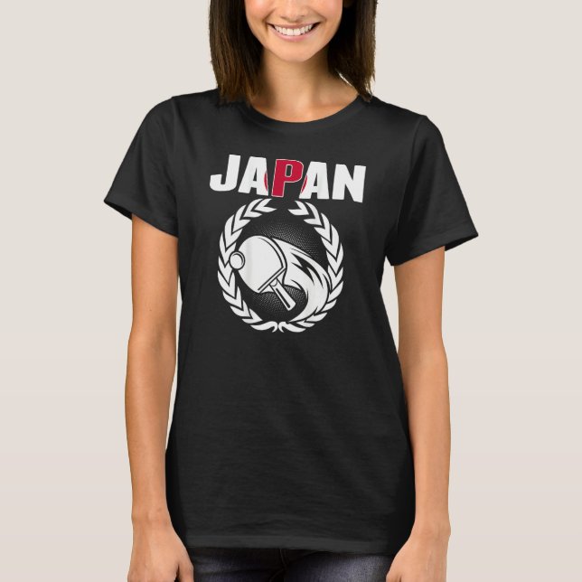 Camiseta Ping Pong Japão Orgulhosos Apoiadores de Tênis de  (Frente)