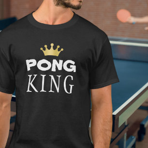 Camiseta PING PONG KING Dourada Crown