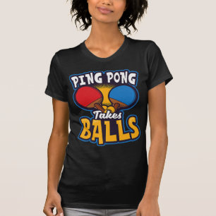 Camiseta Ping Pong leva Design de bolas Tênis