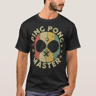 Camiseta Ping Pong Master Champion Tênis Coach Paddl
