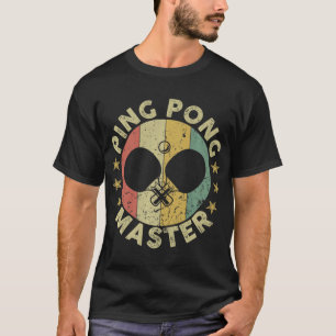 Camiseta Ping Pong Master Champion Tênis Coach Paddl