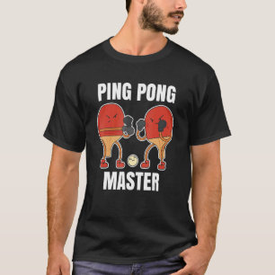 Camiseta Ping Pong Master Para Um Jogador De Tênis De Mesa