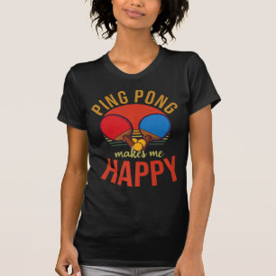 Camiseta Ping Pong me faz feliz Mesa Design