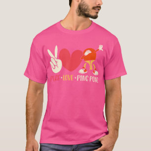 Camiseta Ping Pong Mesa Tênis Paddle Ping Ping Ping Ping