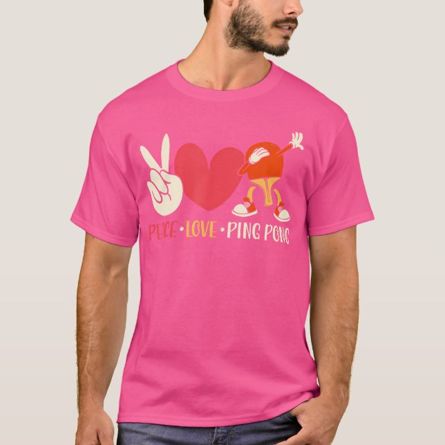 Camiseta Ping Pong Mesa Tênis Paddle Ping Ping Ping Ping (Frente)