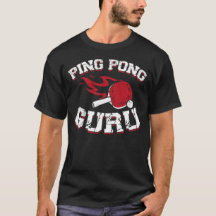 Camiseta Ping Pong Mesa Tênis Ping Pong Guru Paddle