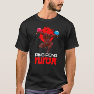 Camiseta Ping Pong Ninja Jogador Jogo Esporte Ping Pong