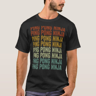 Camiseta Ping Pong Ninja Mesa Tênis Ping Pong Ninja