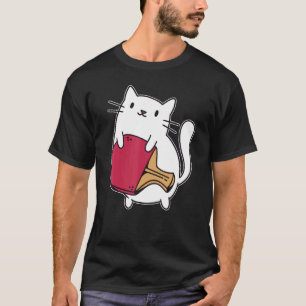 Camiseta Ping Pong Paddle Ladies Cat Mesa Player Ca