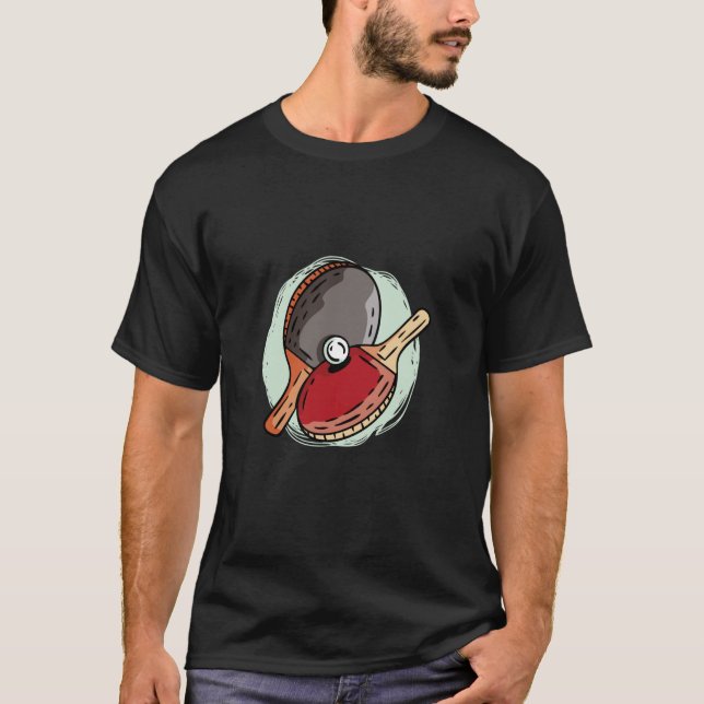 Camiseta Ping Pong Paddle Mesa (Frente)