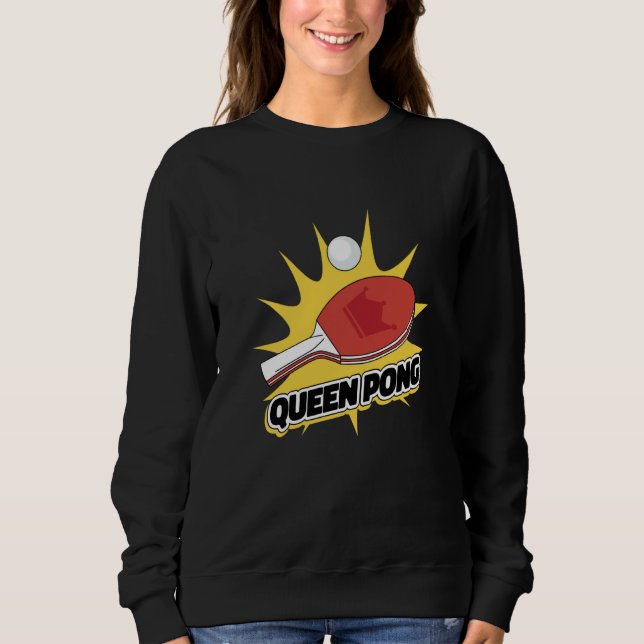 Camiseta Ping Pong Paddle Table Tennis sport queen pong (Frente)