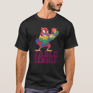 Camiseta Ping Pong - Papagaio-Pino Mesa Tênis Mesa Pássaro