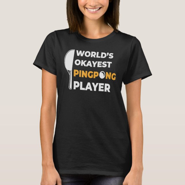 Camiseta Ping Pong Player Ping Pong Pong Pong Mundiais (Frente)