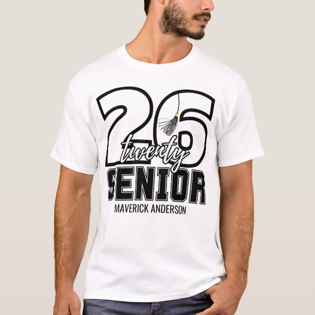 Camiseta Pingente de Formatura da Turma de 2026 (Frente)