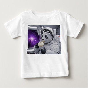 Camiseta Pingente de Panda de Diamante de Luxo em Platina