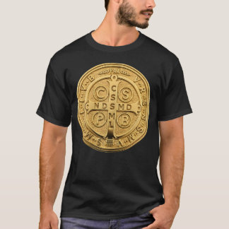 Camiseta Pingente de Proteção Medalha de São Bento Católico