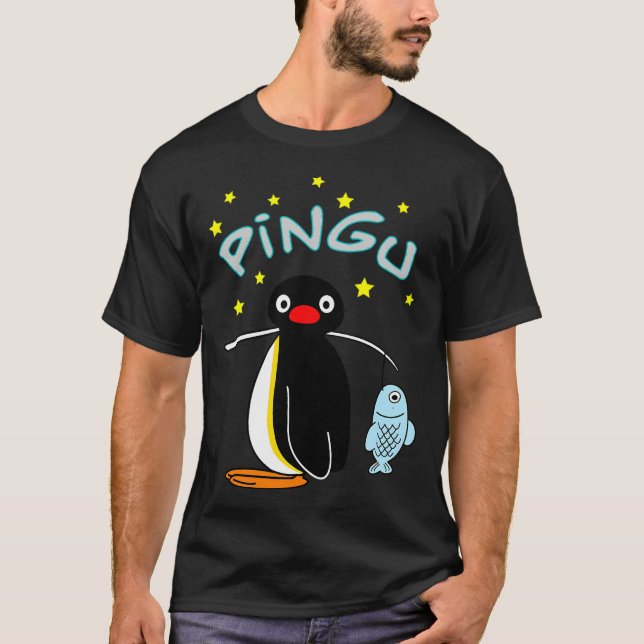 Camiseta Pingu Pescando (Frente)