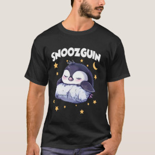 Camiseta Pinguim abafa manhã t - camisola engraçada para do