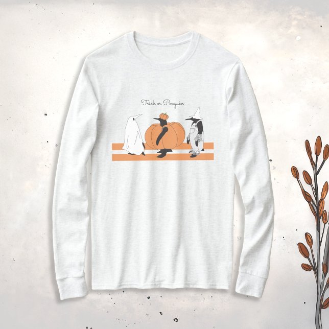 Camiseta Pinguim Abobora Fofa Funny Halloween (Criador carregado)