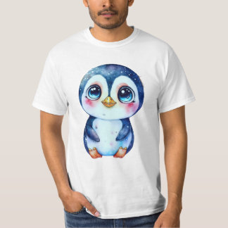 Camiseta Pinguim Adorável na Neve