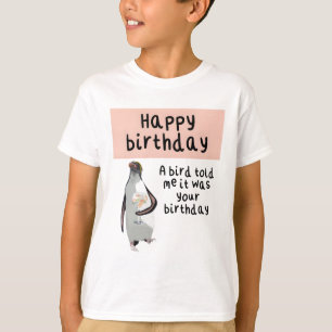 Camiseta Pinguim Aniversário Trabalho de arte Cute Antártic