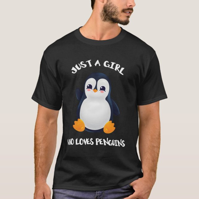 Camiseta Pinguim Apenas Um Que Ama Pinguins (Frente)