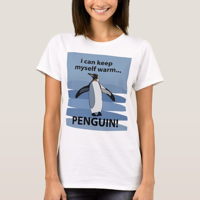 Camiseta Pinguim Aquático Pássaro Engraçado (Frente)