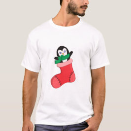 Camiseta Pinguim Aquecendo a Frio