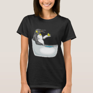 Camiseta Pinguim Banho Banheira Pato