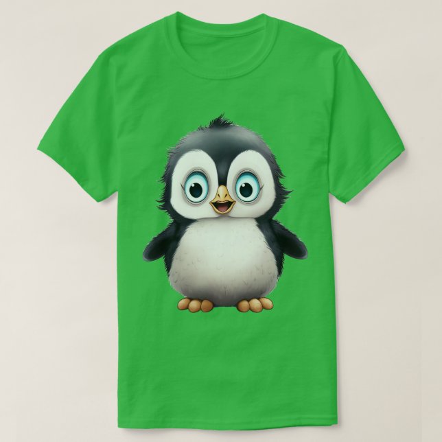 Camiseta Pinguim bebê bonito 3 (Frente do Design)