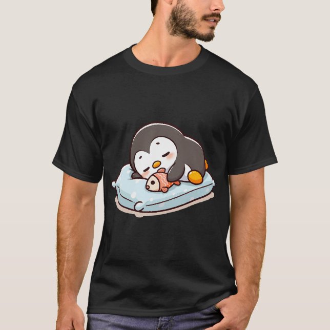 Camiseta Pinguim Bebê Dormindo (Frente)
